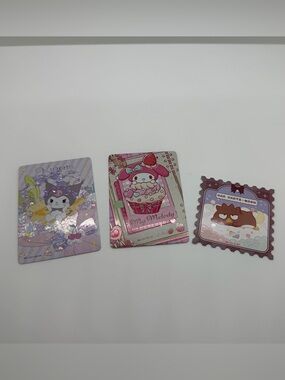 Sanrio My Melody & Friends Card‎ Trio - Pink, Purple, Mauve
